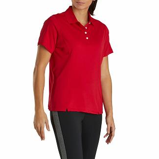 Women's Footjoy ProDry Golf Shirts Red NZ-252102